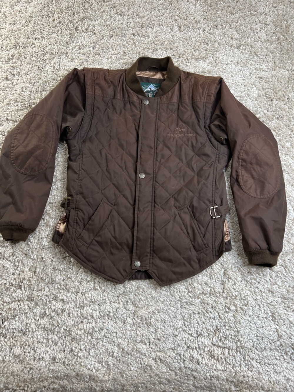 Brown Quilted Women's Puffer Jacket by Monterra